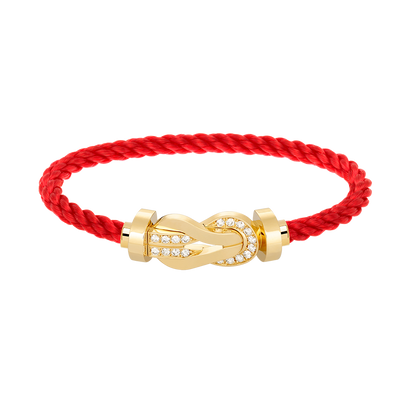 [Regal Jewels]CHANCE LARGE 8 FIGURE BUCKLE HALF DIAMOND BRACELET GOLD