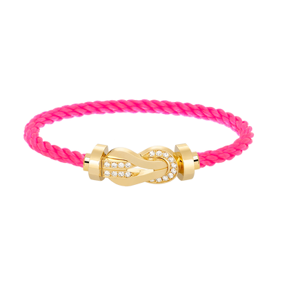 [Regal Jewels]CHANCE LARGE 8 FIGURE BUCKLE HALF DIAMOND BRACELET GOLD