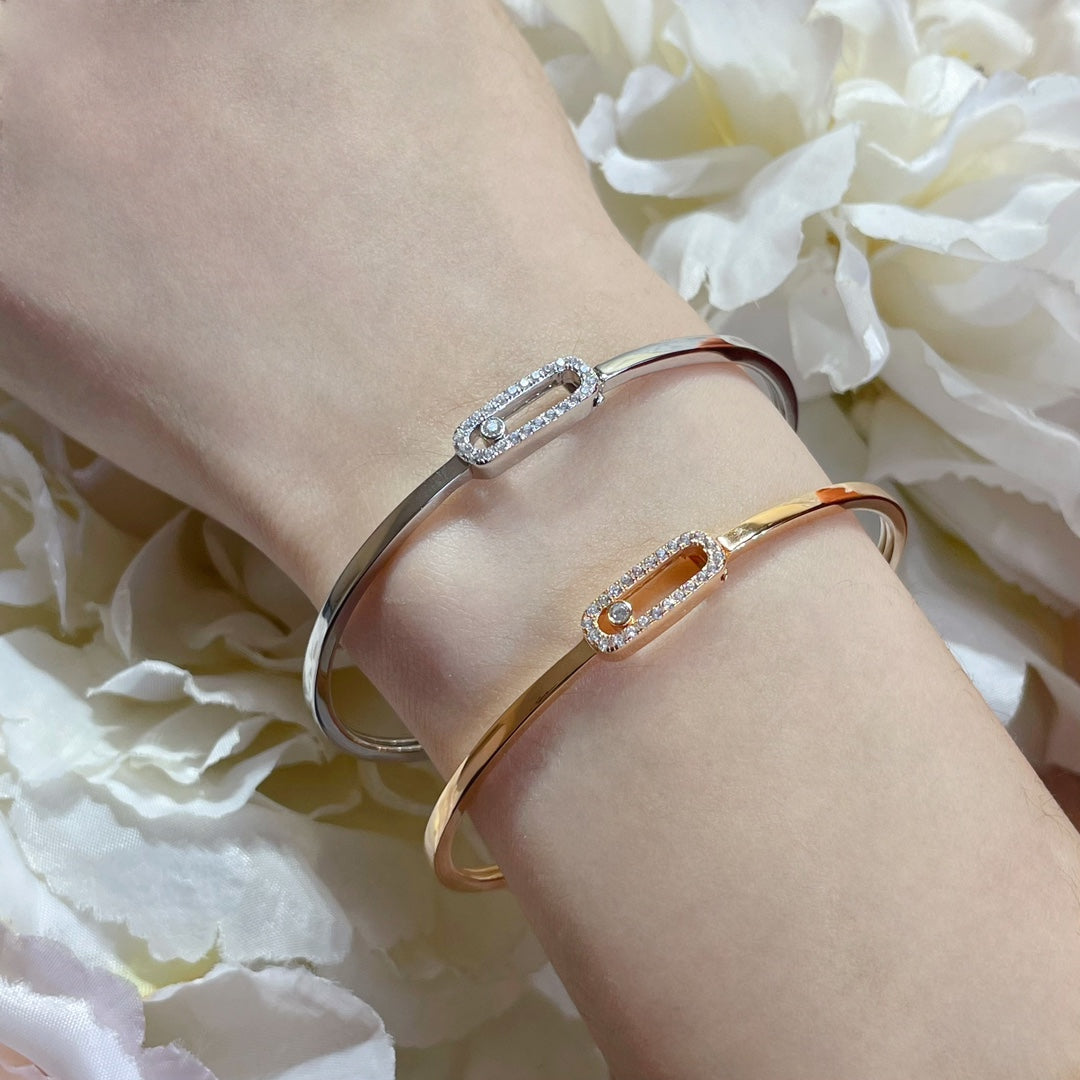 [Regal Jewels]Move Uno pavé flex bangle medium