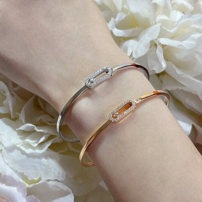 [Regal Jewels]Move Uno pavé flex bangle medium