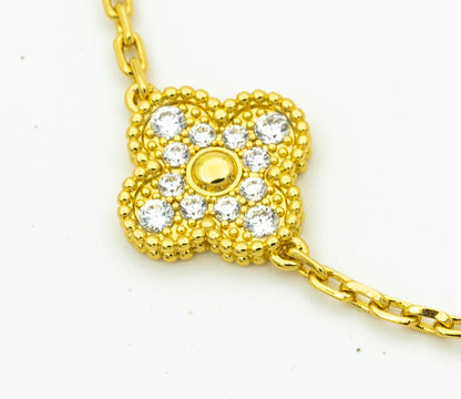 [Regal Jewels]CLOVER 5 MOTIF LASER BRACELET COLLECTION
