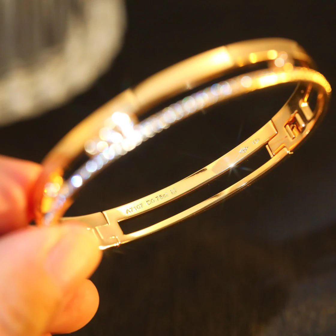 [Regal Jewels]Move Romane Diamond Bangle Bracelet