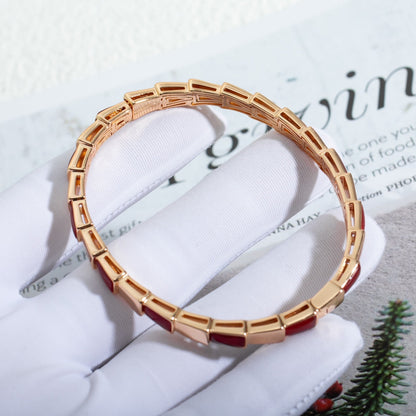 [Aura Jewels]SERPENTI BRACELET PINK GOLD RUBELLITE