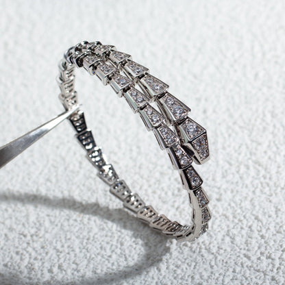 [Aura Jewels]SERPENTI BRACELET 6MM SILVER DIAMOND