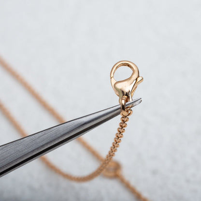 [Aura Jewels]PARENTESI NECKLACE PINK GOLD