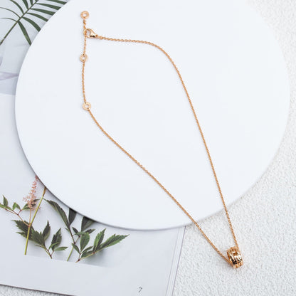 [Aura Jewels]PARENTESI NECKLACE PINK GOLD