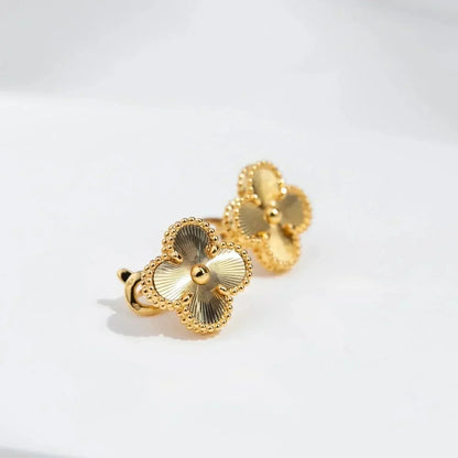 [Regal Jewels]CLOVER MEDIUM 1 MOTIFS LASER EARRINGS