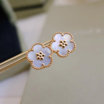 [Regal Jewels]LUCKY WHITE MOP EARRINGS