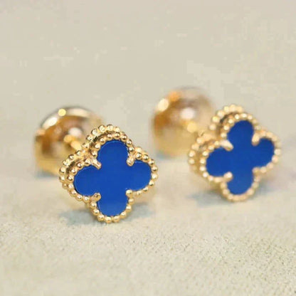 [Regal Jewels]CLOVER MINI 9.5MM TURQUOISE EARRINGS