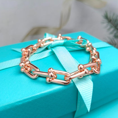 [Aura Jewelry]HARDWEAR BRACELET PINK GOLD AND SILVER