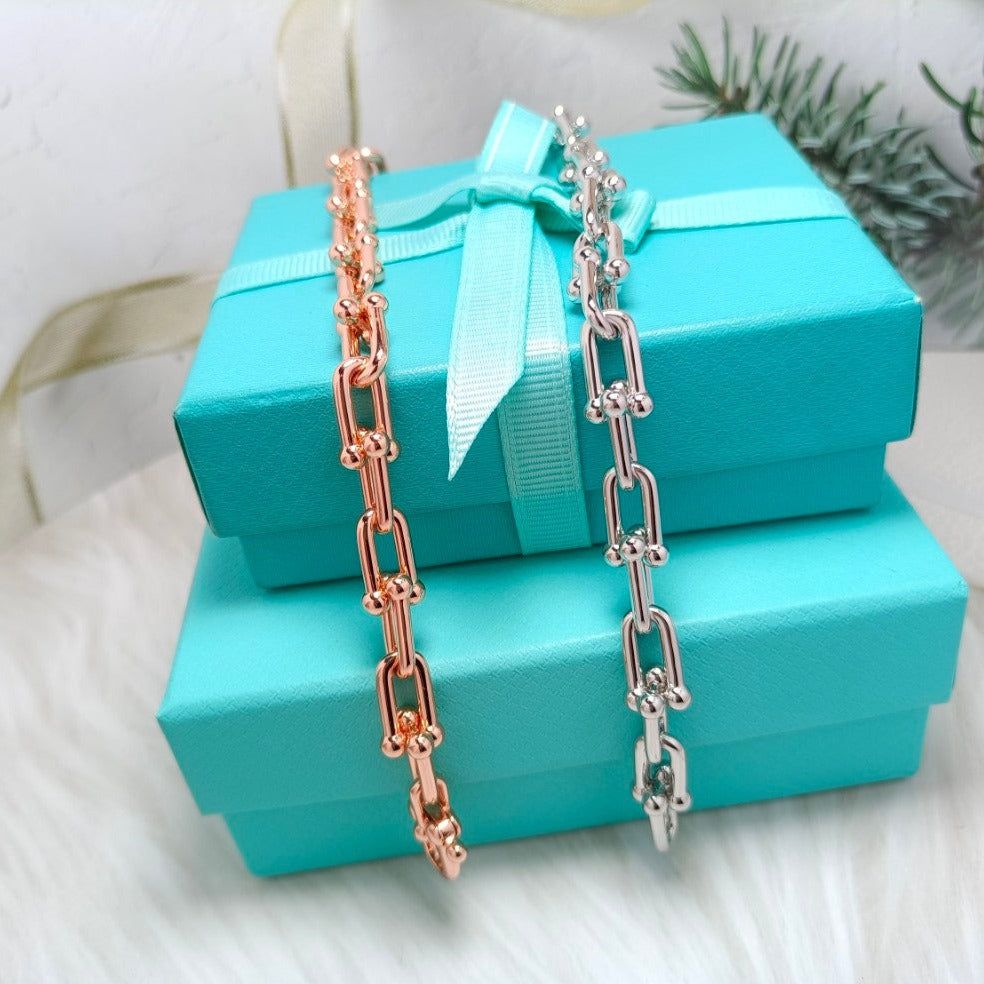 [Aura Jewelry]HARDWEAR BRACELET PINK GOLD AND SILVER