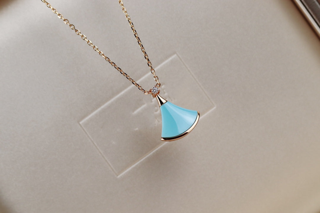 [Aura Jewels]DREAM NECKLACE TURQUOISE PINK GOLD