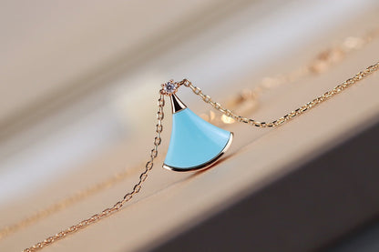 [Aura Jewels]DREAM NECKLACE TURQUOISE PINK GOLD