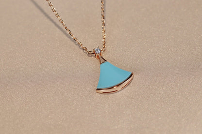 [Aura Jewels]DREAM NECKLACE TURQUOISE PINK GOLD