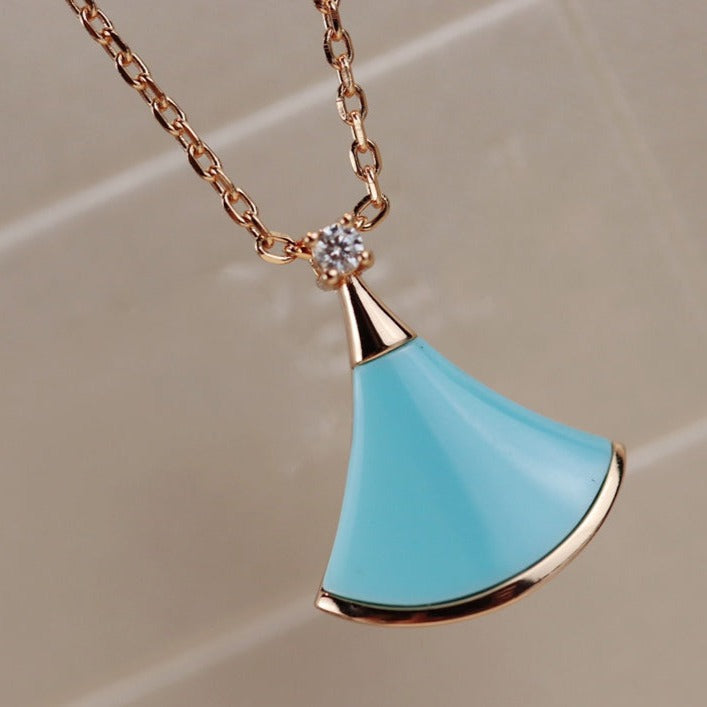 [Aura Jewels]DREAM NECKLACE TURQUOISE PINK GOLD