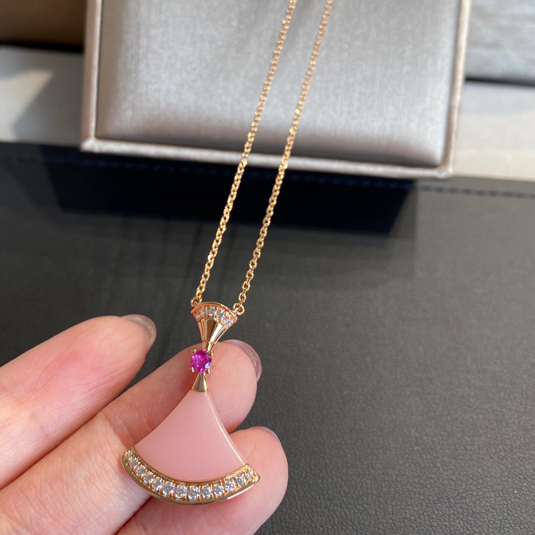 [Aura Jewels]DREAM NECKLACE PINK OPAL