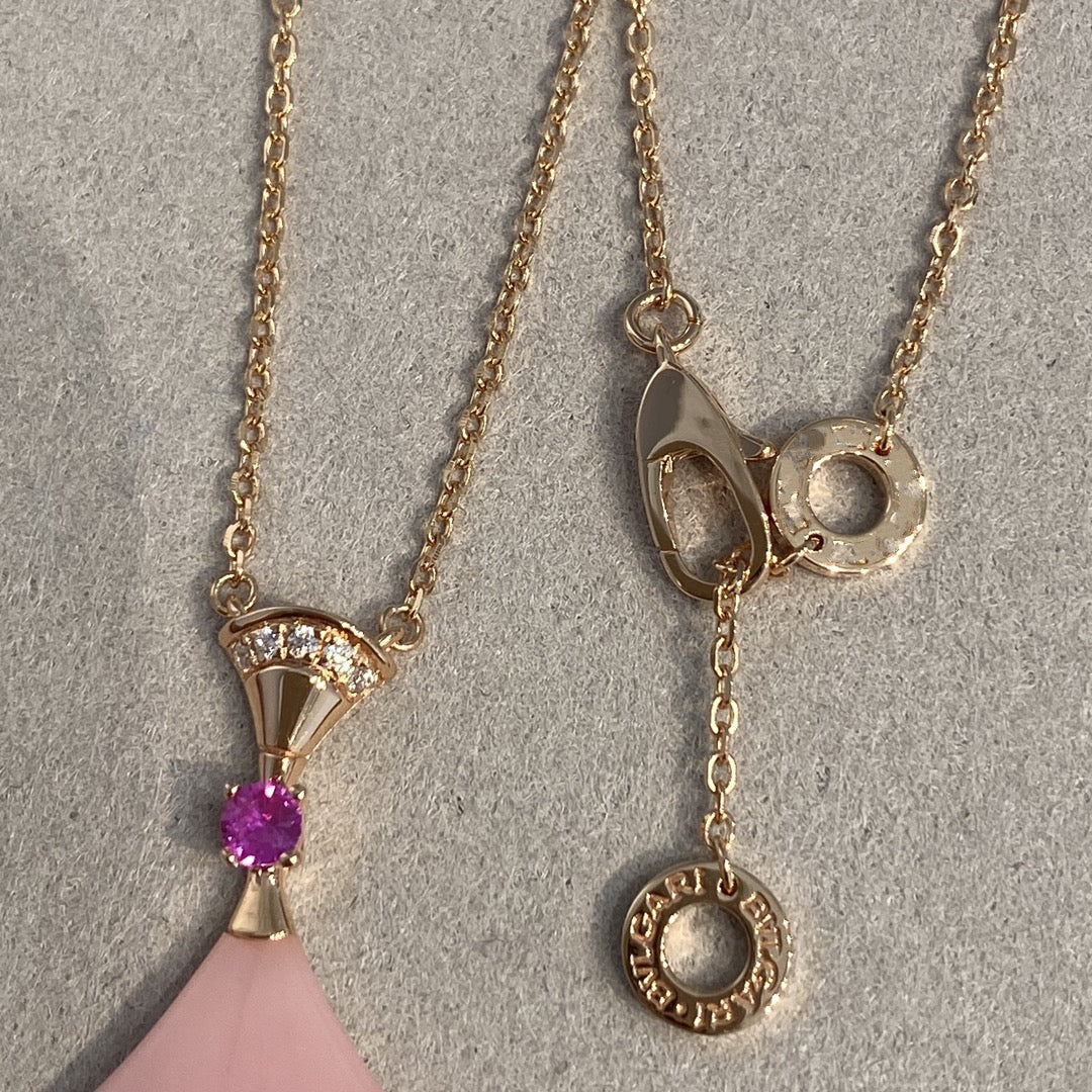 [Aura Jewels]DREAM NECKLACE PINK OPAL