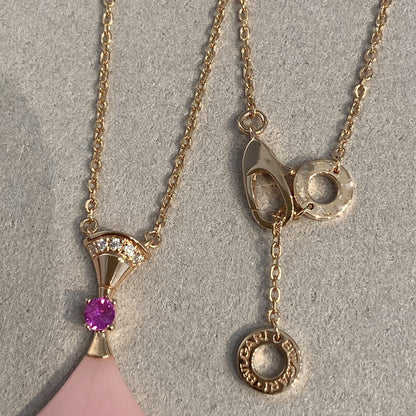 [Aura Jewels]DREAM NECKLACE PINK OPAL