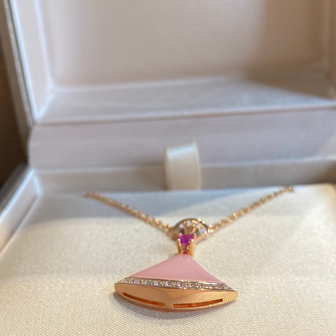 [Aura Jewels]DREAM NECKLACE PINK OPAL
