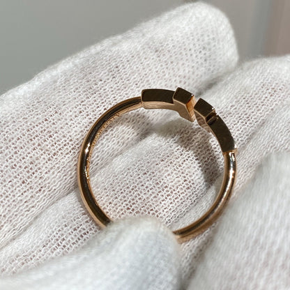 [Aura Jewelry] WIRE RING DIAMOND PINK GOLD