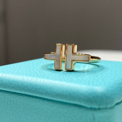 [Aura Jewelry] WIRE MOP RING PINK GOLD