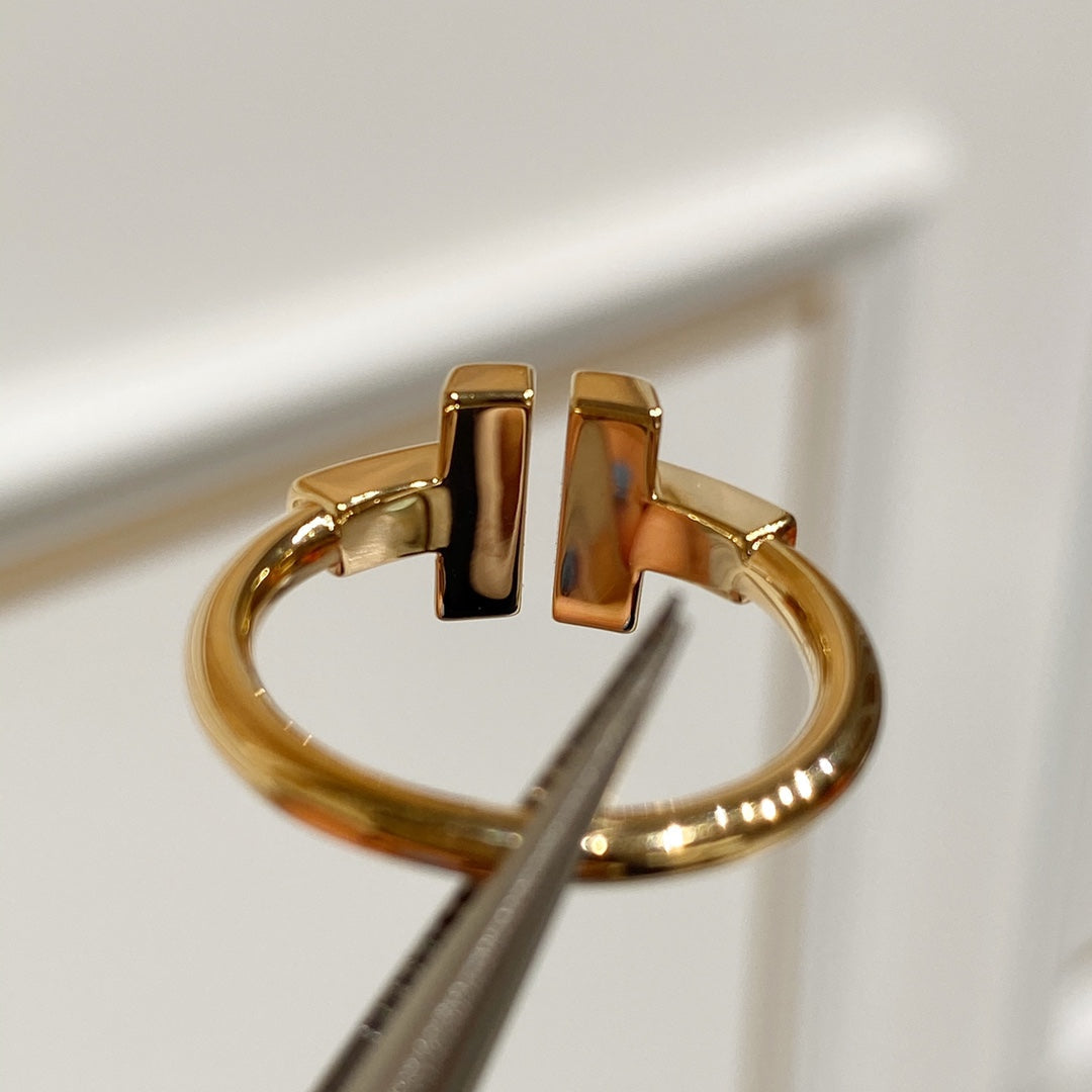 [Aura Jewelry] WIRE MOP RING PINK GOLD