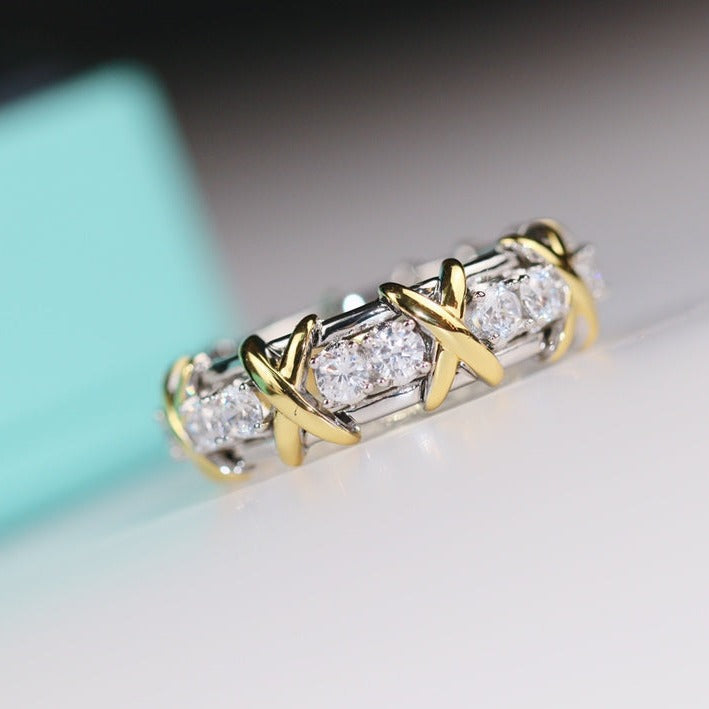 [Aura Jewelry]SIXTEEN STONE RING GOLD