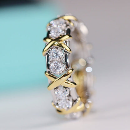 [Aura Jewelry]SIXTEEN STONE RING GOLD