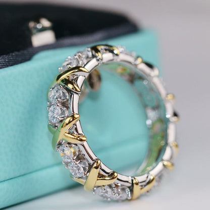[Aura Jewelry]SIXTEEN STONE RING GOLD