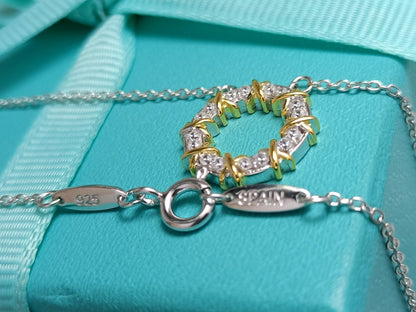 [Aura Jewelry]SIXTEEN STONE NECKLACE GOLD