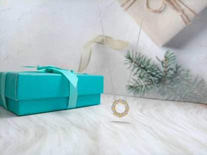[Aura Jewelry]SIXTEEN STONE NECKLACE GOLD