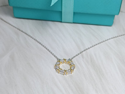 [Aura Jewelry]SIXTEEN STONE NECKLACE GOLD
