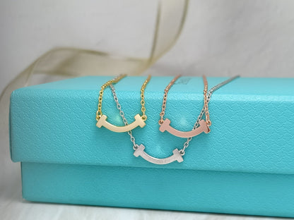 [Aura Jewelry]MINI SMILE PEDANT NECKLACE