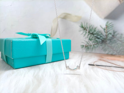 [Aura Jewelry]MINI SMILE PEDANT NECKLACE