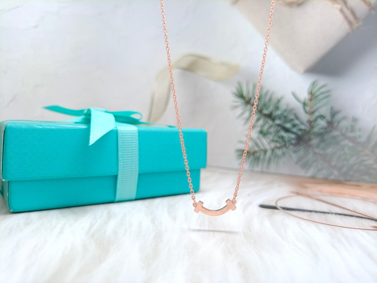 [Aura Jewelry]MINI SMILE PEDANT NECKLACE