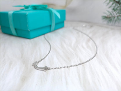 [Aura Jewelry]MINI SMILE PEDANT NECKLACE