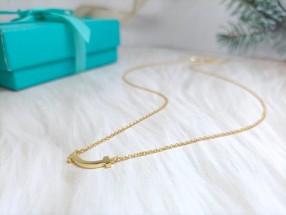 [Aura Jewelry]MINI SMILE PEDANT NECKLACE