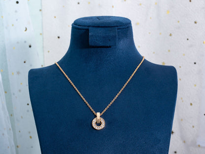 [Aura Jewels]GARI NECKLACE PINK GOLD DIAMOND