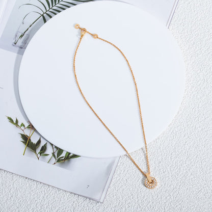 [Aura Jewels]GARI NECKLACE PINK GOLD DIAMOND
