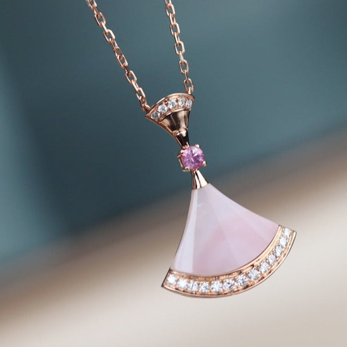[Aura Jewels]DREAM NECKLACE PINK MOP DIAMOND
