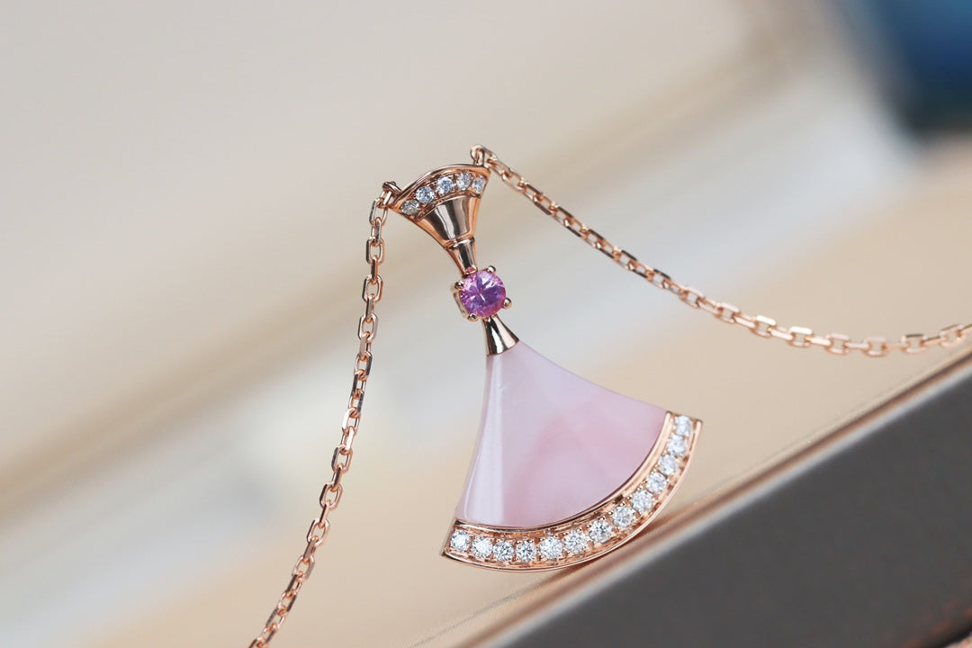 [Aura Jewels]DREAM NECKLACE PINK MOP DIAMOND