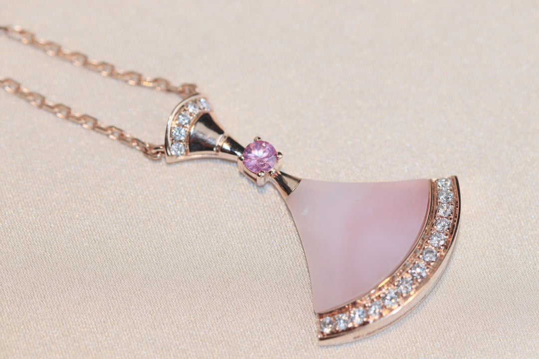 [Aura Jewels]DREAM NECKLACE PINK MOP DIAMOND