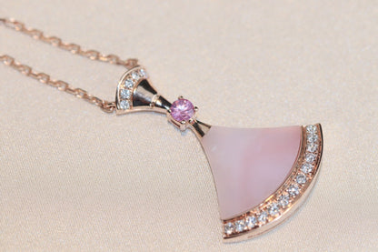 [Aura Jewels]DREAM NECKLACE PINK MOP DIAMOND