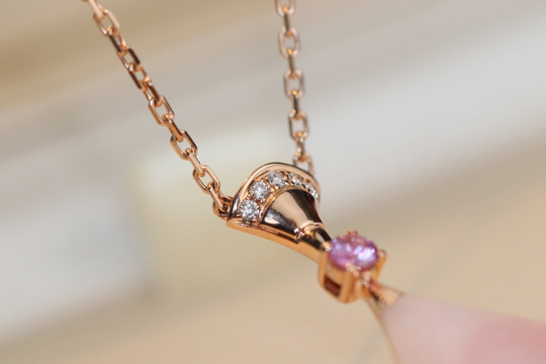 [Aura Jewels]DREAM NECKLACE PINK MOP DIAMOND