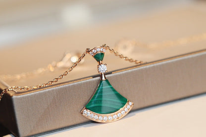 [Aura Jewels]DREAM NECKLACE MALACHITE DIAMOND