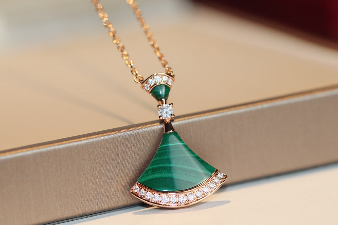 [Aura Jewels]DREAM NECKLACE MALACHITE DIAMOND
