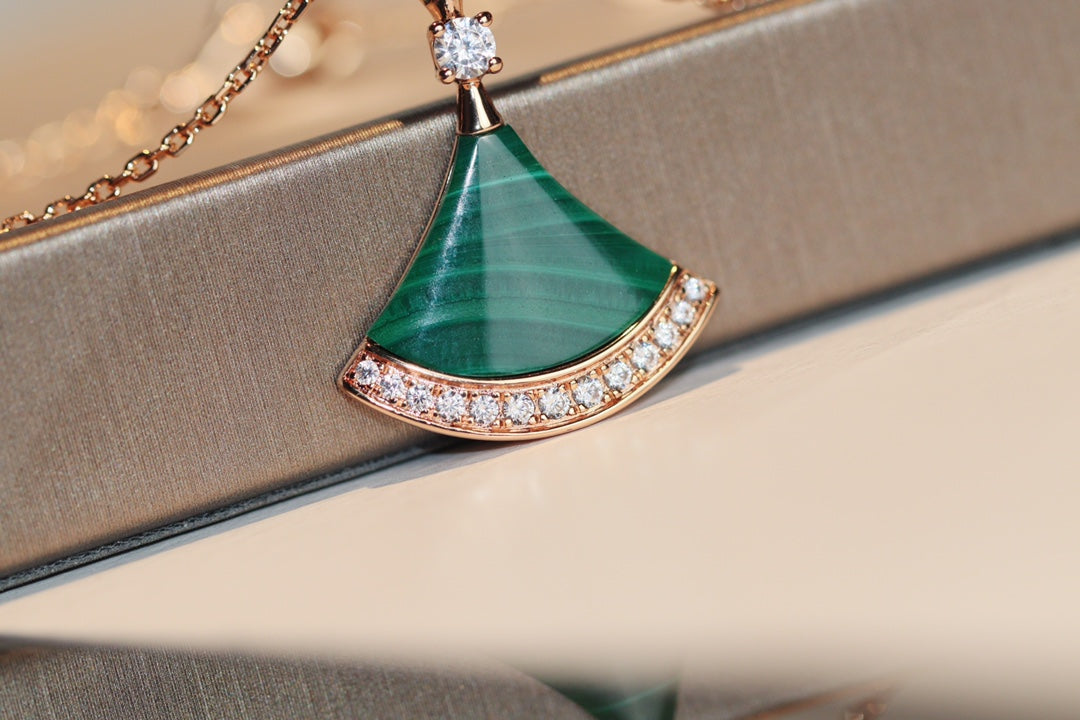 [Aura Jewels]DREAM NECKLACE MALACHITE DIAMOND