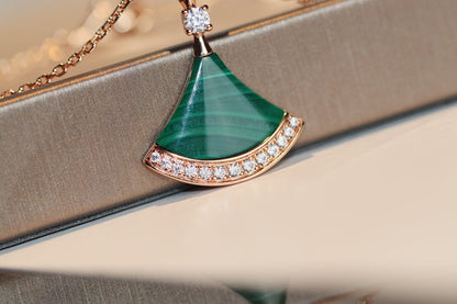 [Aura Jewels]DREAM NECKLACE MALACHITE DIAMOND