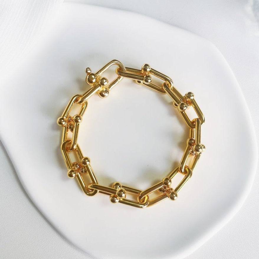 [Aura Jewelry]HARDWEAR GOLD BRACELET