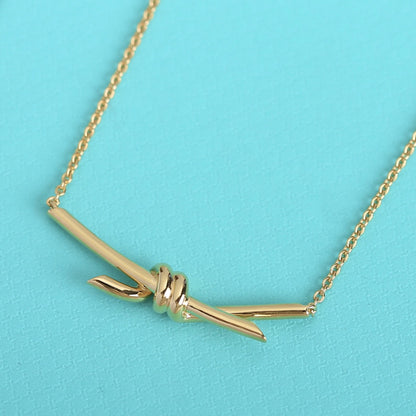 [Aura Jewelry]KNOT NECKLACE GOLD
